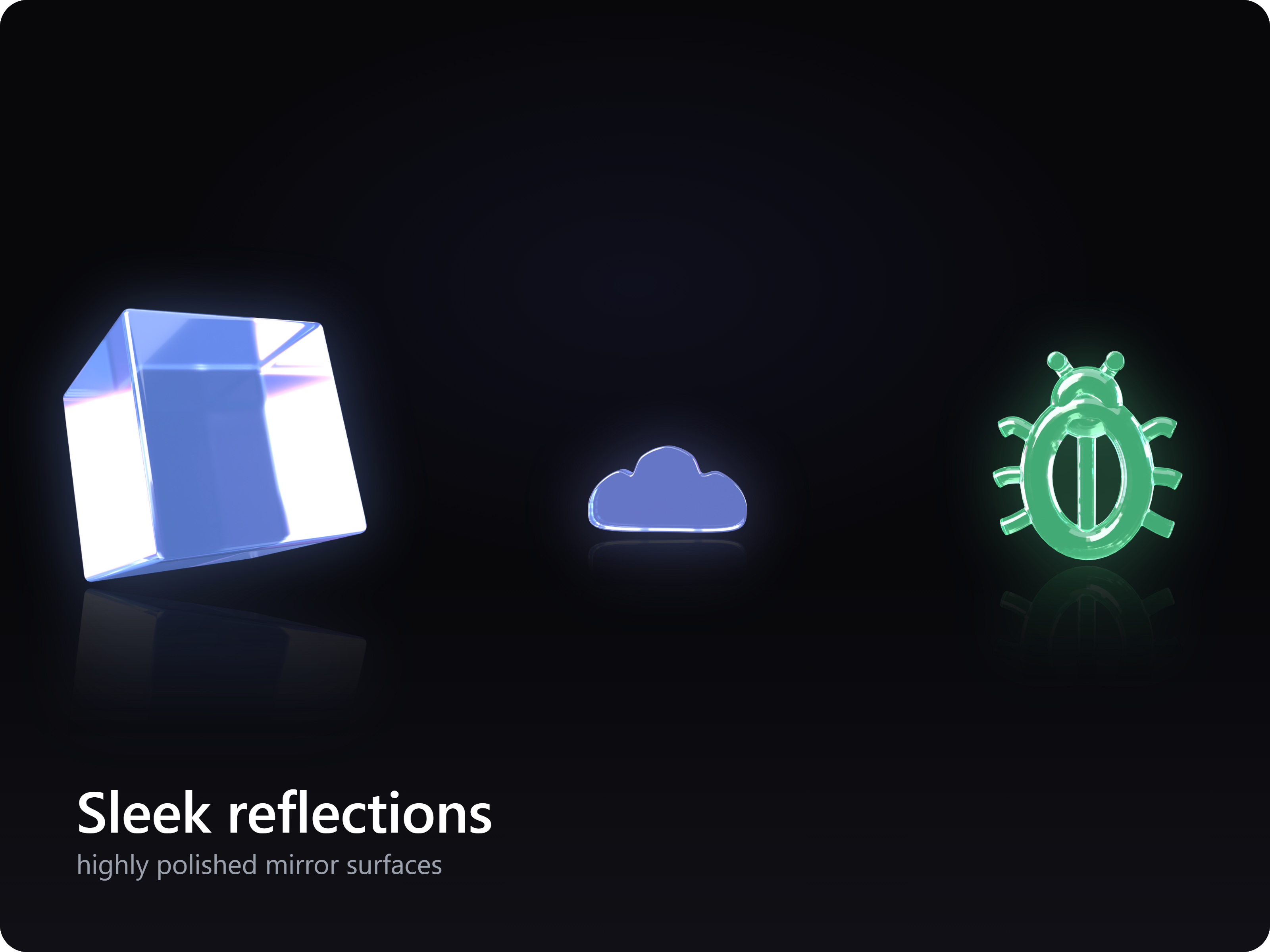 Radiant — 47 Premium 3D Glass Icons preview 3