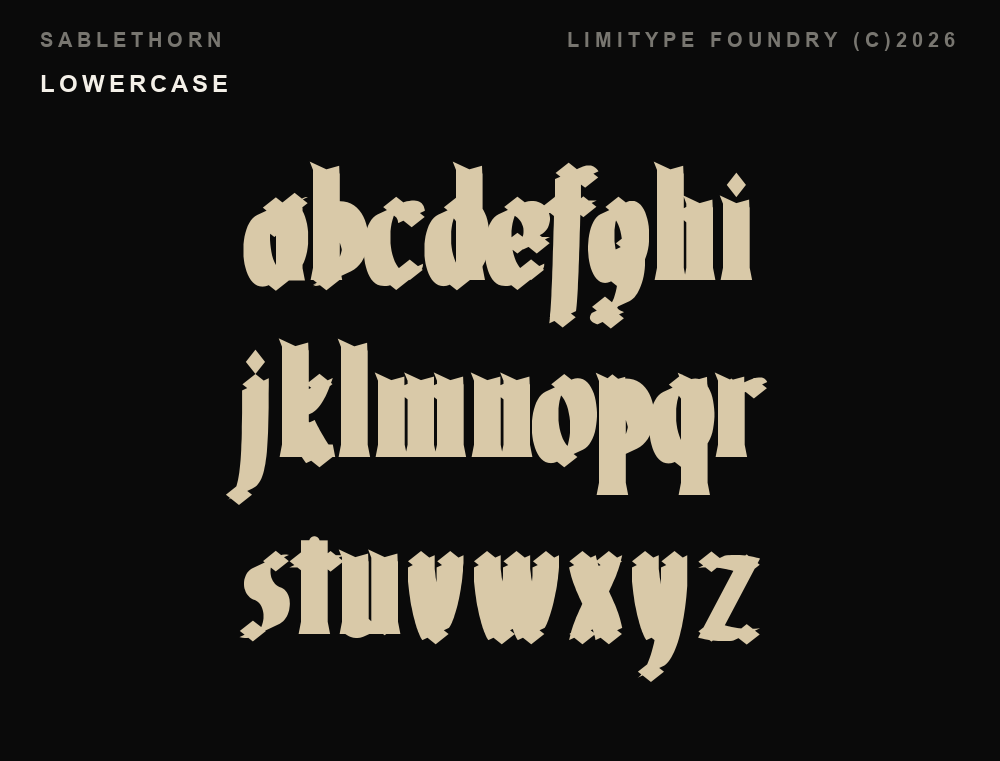 Sablethorn — Display Blackletter Font preview 3