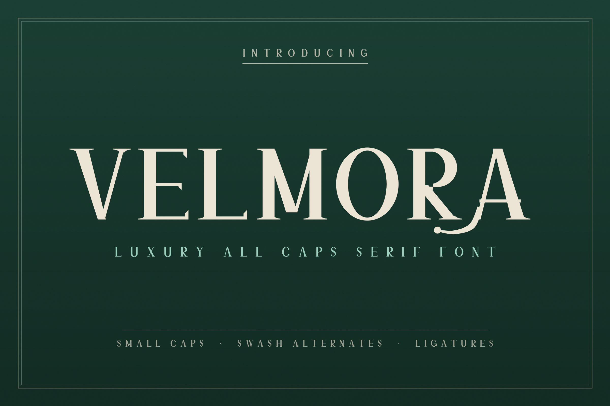Velmora - Luxury All-Caps Serif